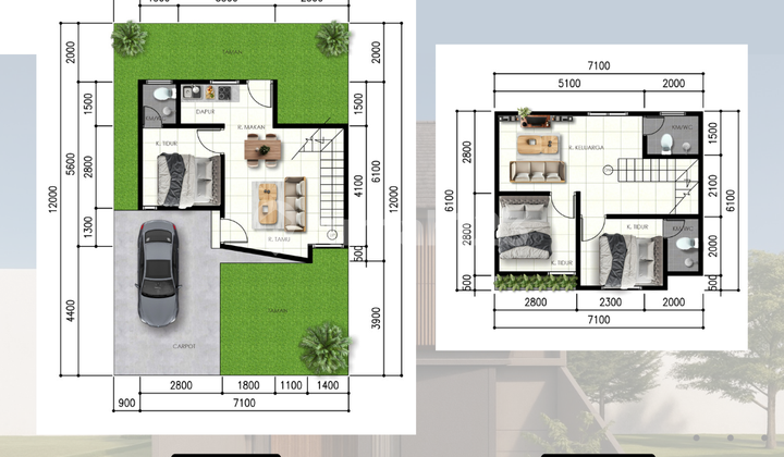Rumah Tropis Kartasura 2 Lt, View Gunung 3 Menit UIN Rumah Tropis Kartasura 2 Lt, View Gunung 3 Menit UIN