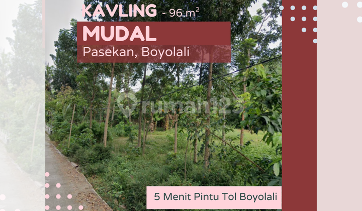 Tanah Kavling Murah, Pasekan Boyolali 100 Jutaan