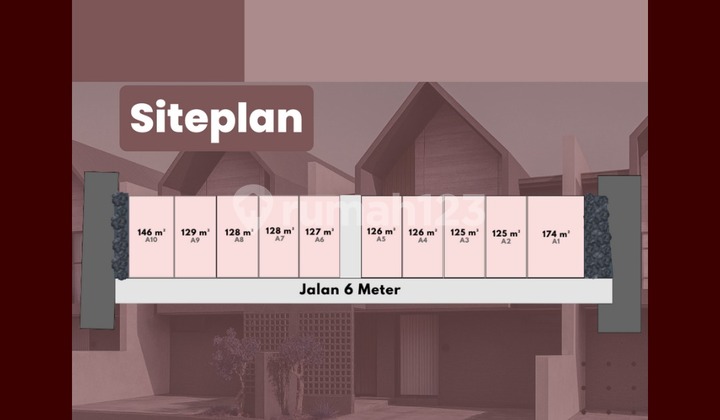 3 KT 2 KM Scandinavian Style Utara Tugu Kartasura