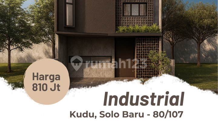 Rumah Industrial 800Jutaan, 3 Menit RS Dr Oen Solo Baru