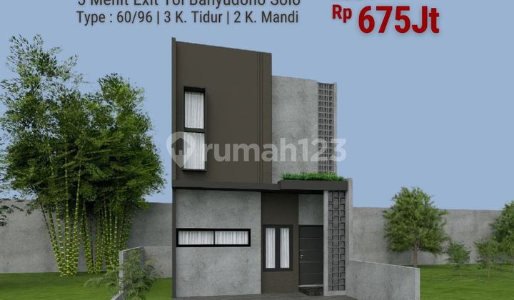 PROMO Jual Rumah 2 Lt di Kartasura 6 Menit Kampus AMIKOM