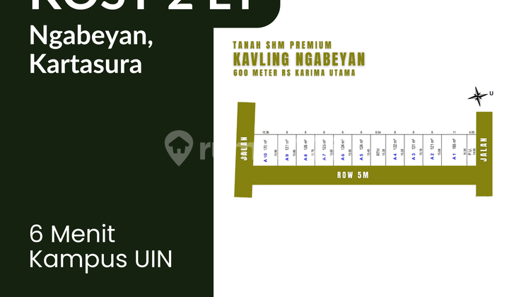 Investasi Kost 2 Lantai, Area Strategis Utara Tugu Kartasura Solo Investasi Kost 2 Lantai, Area Strategis Utara Tugu Kartasura Solo