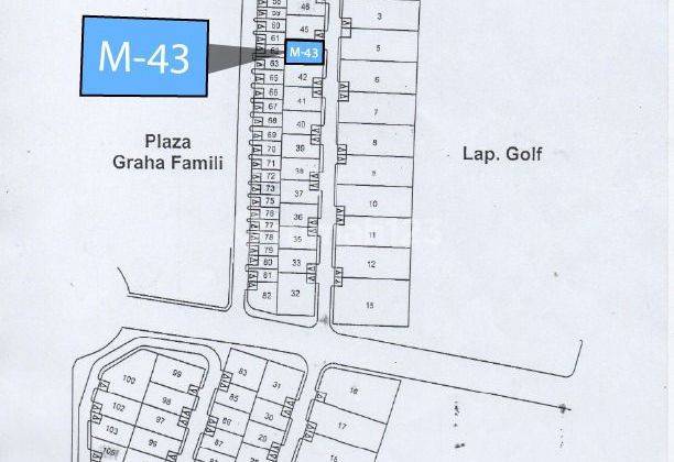 Dijual Kavling Tanah Row Jalan Lebar Blok M Graha Family Wiyung 1