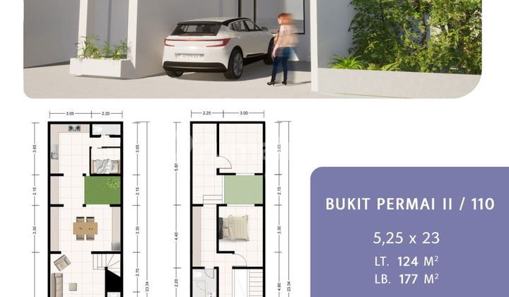 Baru Gress Minimalis Siap Huni Villa Bukit Permai Pradah Indah 2