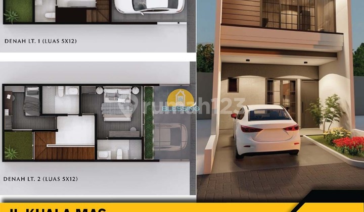 Dijual Rumah Baru Inden Siap Bangun di Kuala Mas 1