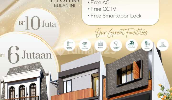 Rumah 2lt Murah Di Sawangan Promo Booking 10 Jt All In 1