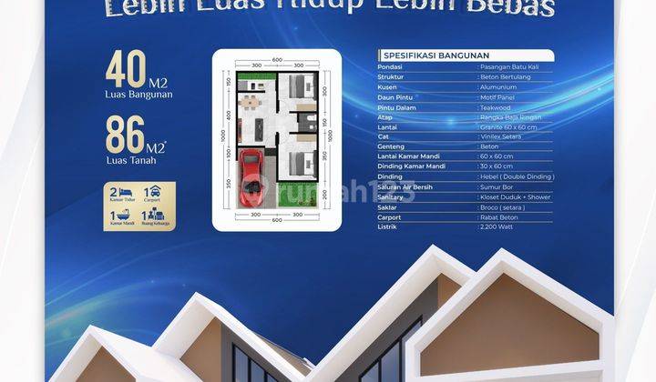 Rumah Komersil Harga Murah Grand Duta Pakis Cicilan 2 Jtan 2