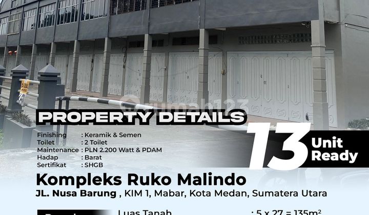 For Sale & For Rent Nice Shophouse Nusa Barung Street - KIM 1, Malindo Shophouse Complex, Medan City, Medan For Sale & For Rent Nice Shophouse Nusa Barung Street - KIM 1, Malindo Shophouse Complex, Medan City, Medan