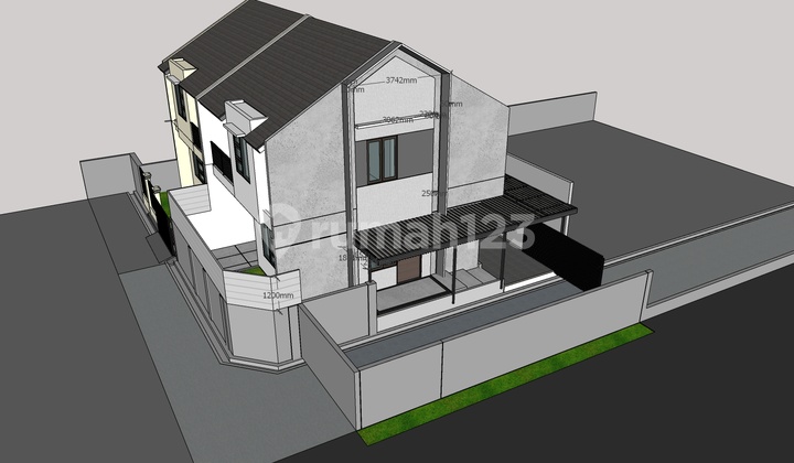 Rumah Baru 2 Lantai, Ada Bonus Tanah di Setraduta, Bandung Kota. Dekat Akses Tol Pasteur, Rshs, Universitas 2