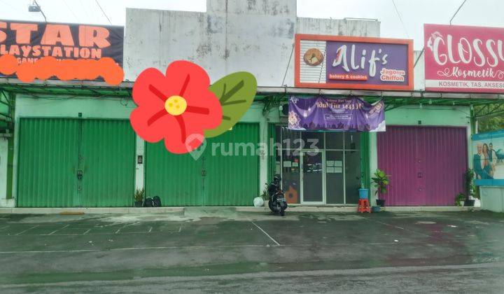 Ruko 1 lantai, uk 4 x 20, tepi jln raya di Ngaglik.SHM, IMB.Bentuk tanah leter L. 2
