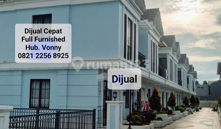 DIJUAL CEPAT  MURAH  3 LANTAI,HOOK,DOBLE DECKER FULL FURNISHED dan ELEKTRONIK ,SIAP HUNI TINGGAL BAWAH KOPER DI LAVON  2 SWANCITY  PASAR KEMIS,TANGERANG BANTEN. HUB. VONNY 0821xxxxxxxx