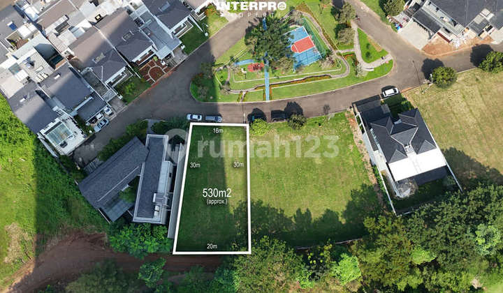 Kavling Dijual Sutera Victoria Depan Taman Alam Sutera Luas 530M2