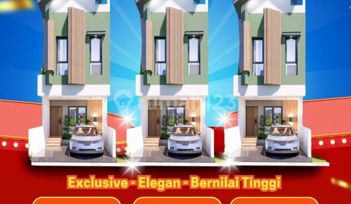 Sisa 2 Unit! Rumah Mewah Baru Lega Dalam Cluster, Dekat Jakarta Pusat. Lokasi Strategis di Pusat Kota, Rawamangun Jakarta. SHM. Konsep Milenial Modern. One Gate Sistem. Dekat Sentra Industri Pulo Gadung