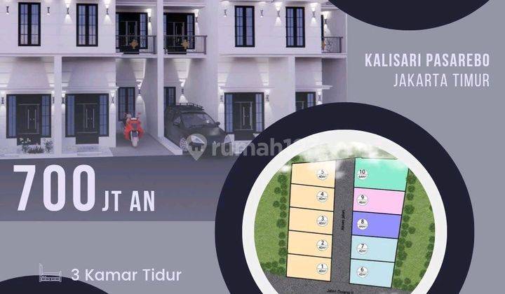 Cuma 5menit Ke Mall Cijantung. Rumah Baru 2 Lantai Strategis Sertifikat Hak Milik Di Kalisari Jakarta Timur. 5 Menit Ke Sarana Pendidikan ( Sd, Smp, Sma, Pesantren ), Dekat Tempat Ibadah Masjid & Gereja, 300meter Ke Klinik/apotek, 10 Menit Pintu Tol Jo 1