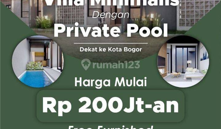 Rumah villa industrialis modern, cluster one gate, SHM. Asri,eksklusif, akses bisa 2 mobil. Infrastruktur terbaik,
sebelah Masjid & Pesantren,
dekat Sekolah Negeri. Ciomas, Bogor. 1