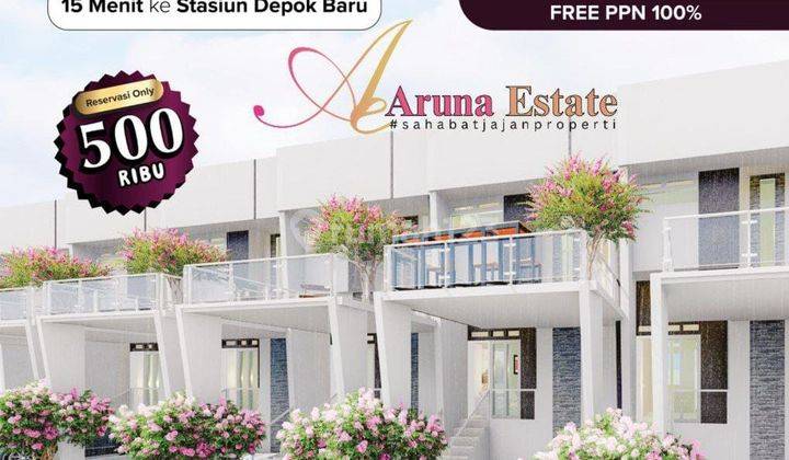 Rumah 2 Lantai baru, cantik, SHM di Cilodong, Depok. Cantik, nyaman asri, ada balkon luas, Strategis dekat dengan stasiun Depok, terminal Depok, RS, klinik, sekolah, universitas, mall, pasar, perkantoran   1