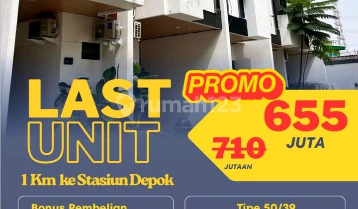 Rumah Nyaman Aman Strategis Harga Terjangkau Depok Kota. Cluster One Gate Syariah, Sertifikat Hak Milik, Kota Depok. Dekat Ke Gdc, Stasiun Depok Lama,universitas,rs, Mall. Akses Mudah, Jalur Angkot. Dekat Margonda  1