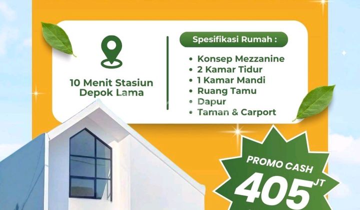 ' Rumah Baru, Cluster One Gate System dengan Cctv, Lokasi Cipayung, Kota Depok. SHM, Tidak Banjir. Perumahan Sudah Banyak Dihuni. Harga Paling Ekonomis di Kelasnya.