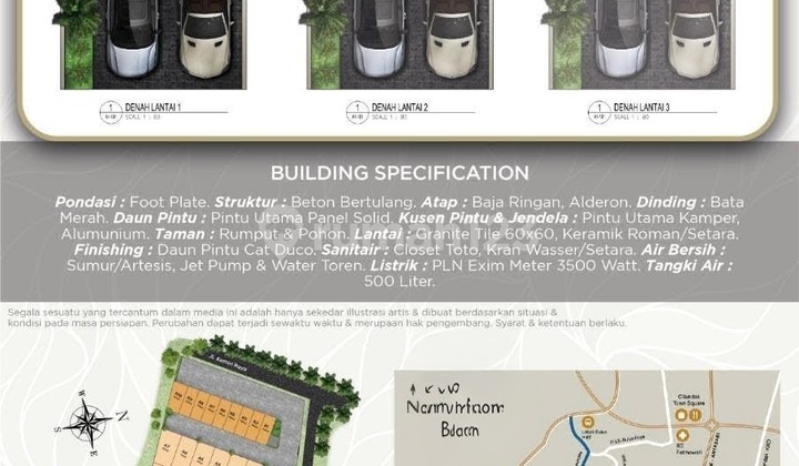 House, 2 Floors, Freehold Certificate, in Pondok Cabe, Smart Home Features. Very close to Pondok Cabe Terminal and will be part of the MRT extension from Lebak Bulus MRT. 2. Approximately 5 minutes to Pamulang Gaplek Toll Road. 3. Approximately 15 minutes to Pondok Indah Toll Road and Lebak Bulus MRT. 2