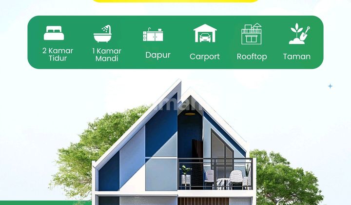 Rumah Plus Rooftop Di Cluster Syariah Cinangka Depok. Tersedia Pula Tipe 2kt Yaitu Tipe 30 Dan Tipe 36. Dekat Bandara Pondok Cabe, Rs Mitra Keluarga Pamulang, Mall The Park Sawangan, Indogrosir Ciputat . Cuma 15menit Ke Gerbang Tol Pamulang  2