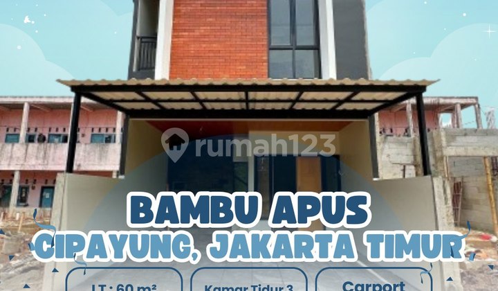 Cluster Rumah Baru One Gate System serta Pos Security. Akses Terdekat :- Gerbang Tol Bambu Apus- Rsud Cipayung- Puskesmas Cipayung- Sekolah Cikal Amri