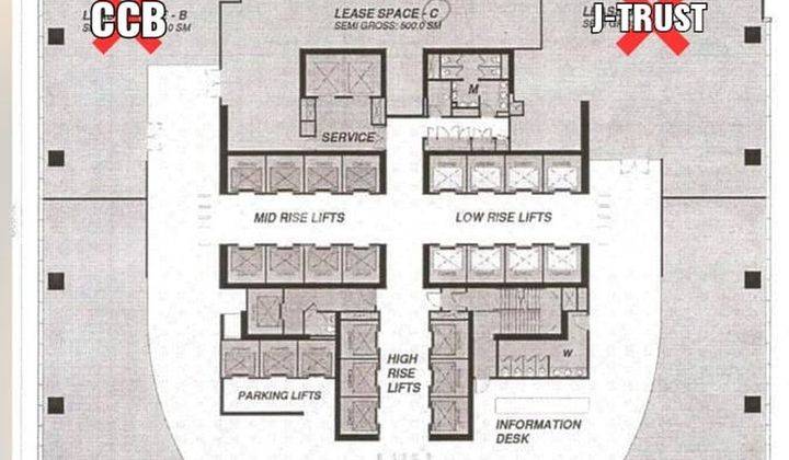 Kantor At Office Sahid Sudirman Center ground Lobby Level  2