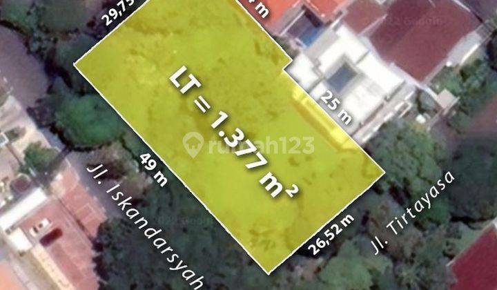 DIJUAL TANAH Jl ISKANDARSYAH 1, KEBAYORAN BARU 1