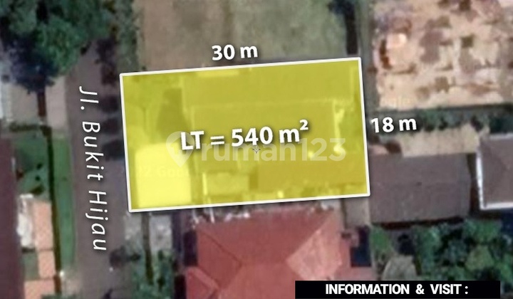 DIJUAL RUMAH di Jl BUKIT HIJAU, PDK INDAH