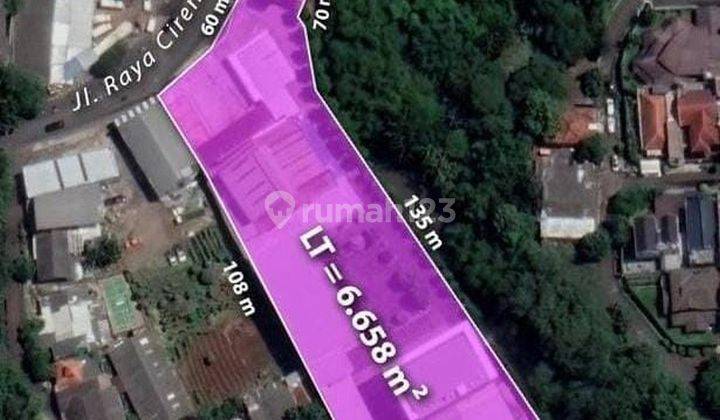 Ruang Usaha Pabrik Hitung Tanah di Jl Raya Cirendeu, Tangsel 1