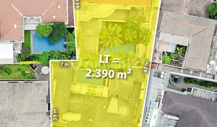 Tanah / Rumah 2 Muka di Pattimura Sriwijaya, Kebayoran Baru