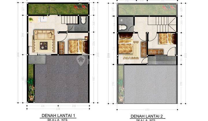 Rumah 2 Lantai Selangkah Ke Jalur Angkot Dekat Stasiun Depok