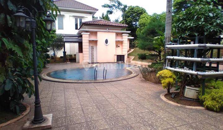 Rumah Cantik Ada Kolam Renang Full Furnish Siap Huni Didalam Cluster Elite Raffles Hills Cibubur 2