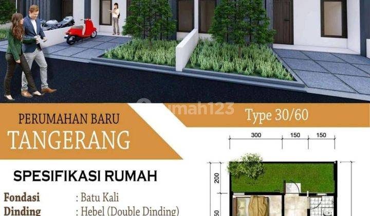 Rumah Murah dan terjangkau  cicilan 2 jtan di tangerang kota 2