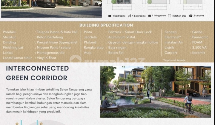 Dijual Rumah 3lantai Bagus & Terjangkau Dekat Rumah Makan Riceshes 2