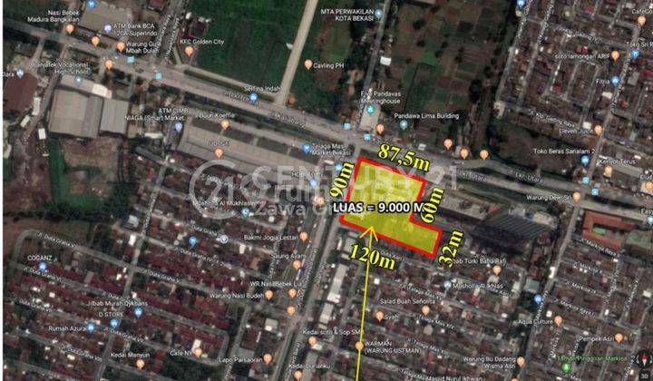 Dijual Tanah Zona Komersil Lokasi Strategis di Bekasi Jawa Barat 2