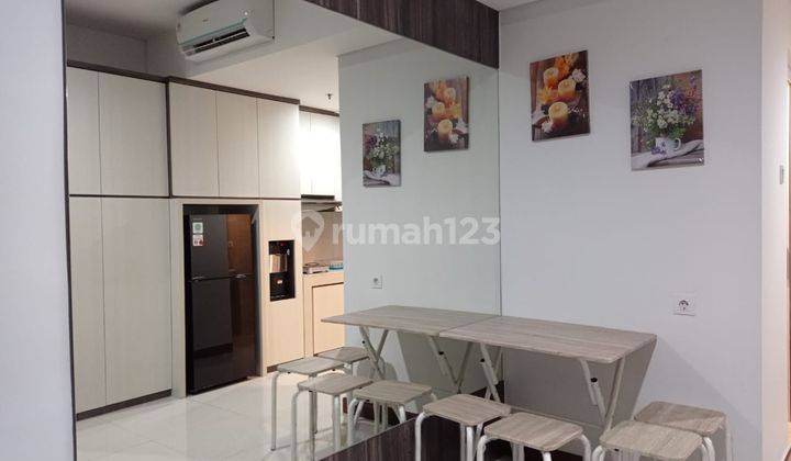 ruang makan dijual apartemen siap huni semi