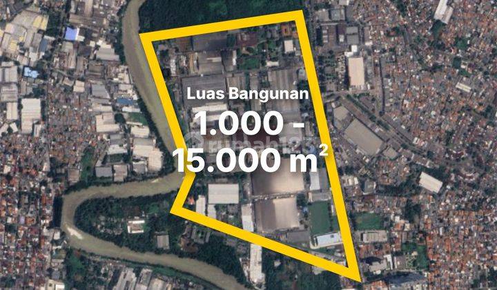 Jarang ada! Gudang 1.000 - 15.000 m2 di Tengah Kota Tangerang, MH Thamrin 1