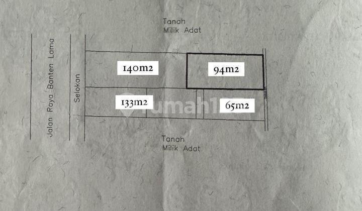 Commercial Land Area Main Road Near the Grand Mosque of Serang Banten