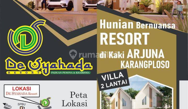 De Syahada Resort Rumah Villa 2 Lantai Lokasi Poros Jalan  2