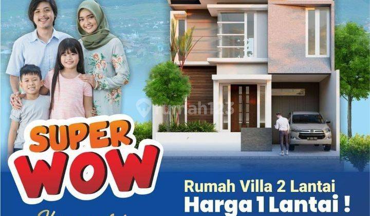 Rumah Villa Modern Free Kolam Renang di Kota Batu  1