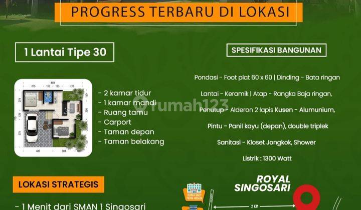 Hunian Nyaman Terbaik Tinggal 4 Unit 300 Jutaan Di Singosari Malang 2