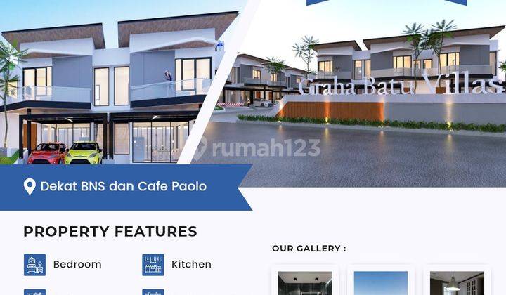 Villa Eksklusif Modern Bisa KPR Lokasi di Pusat Kota Batu 2