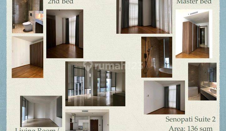 #14   Dijual Apartemen Senopati Suites 2 at Senopati  2BR uk 135m2 Full Furnished Kebayoran Baru 1