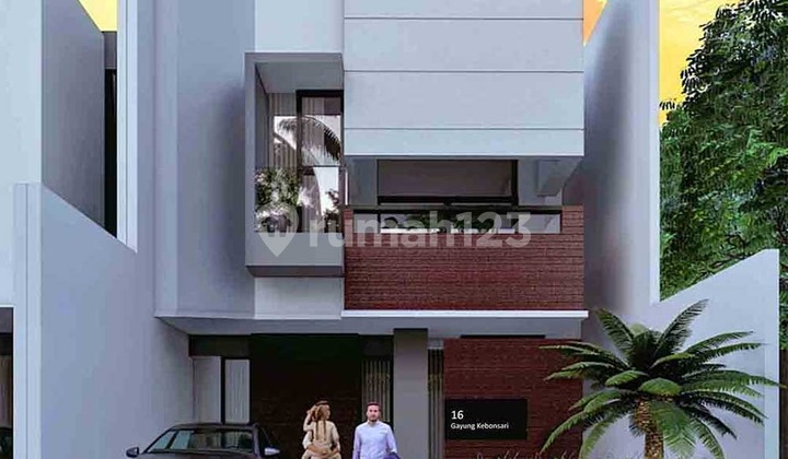 Rumah Baru Gress Minimalis Langka Row Lebar Gayung Kebonsari
