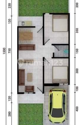 Rumah Murah Antang Kota Makassar type 58/90 5