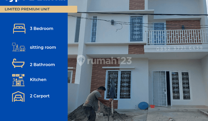 Rumah 2 Lantai Hertasning Baru Makassar  1
