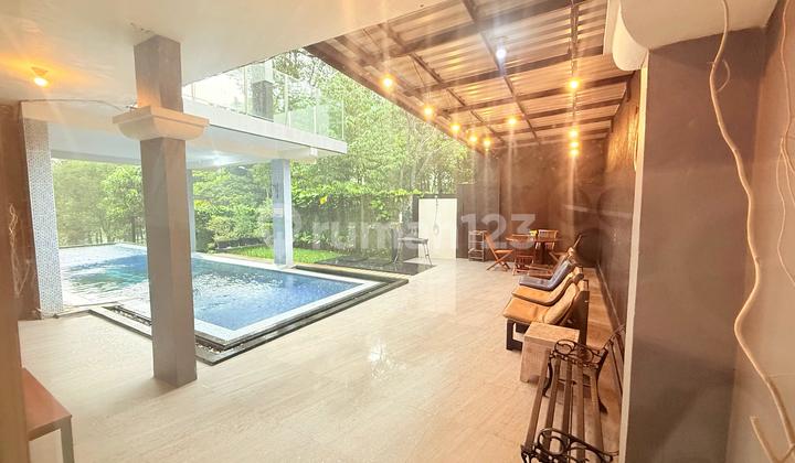 Rumah Tropis Furnish,Hook,Siap Huni Dengan Kolam Renang Pribadi Sentul City Bogor