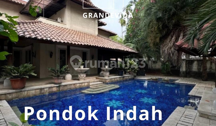 Attractive Price Luxury House Classic Tropical Design in Pondok Indah South Jakarta