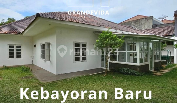 Rmh Asri Tenang Dan Nyaman Tanah Luas Depan Ada Taman Kebayoran Baru 1