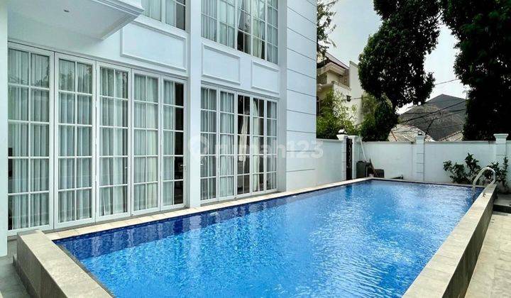 RUMAH BARU DI CEMPAKA PUTIH 2 LANTAI SIAP HUNI ADA PRIVATE POOL FULL MARMER MEWAH 2